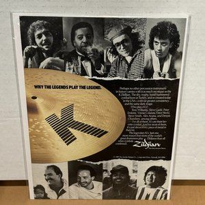 Weckl / Williams / Colaiuta / Gadd / Smith - Zildjian - 1989 Vintage Print Ad